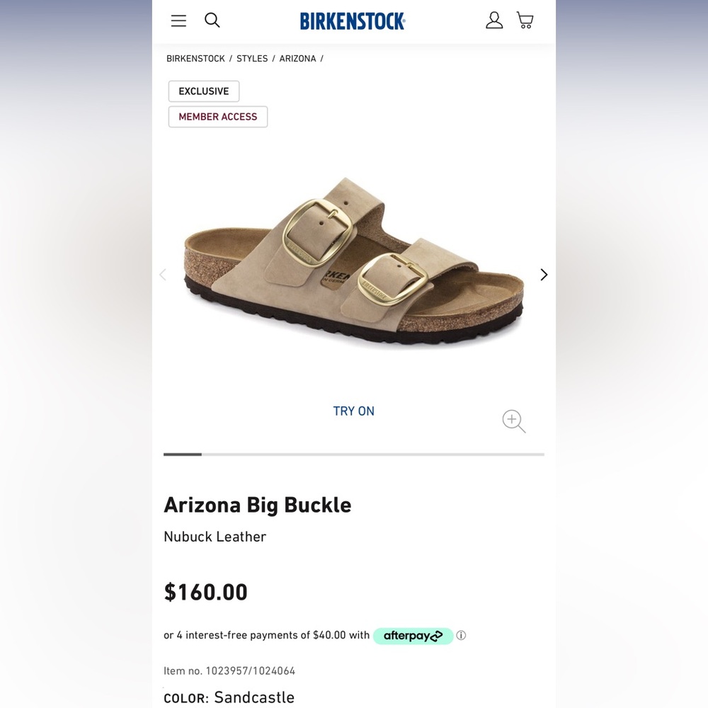 Arizona Big Buckle Birkenstock - Sand Castle